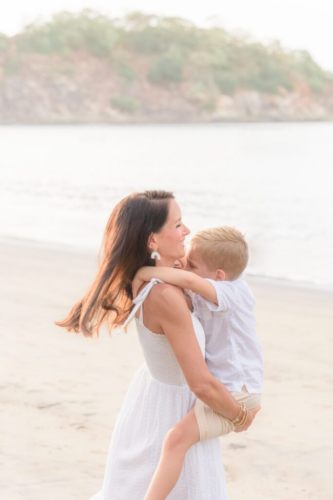 Beach family photos in Galveston, Texas
